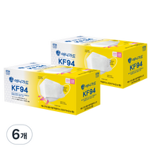 애니가드 황사 방역용 마스크 소형 KF94, 25개입, 6개, 화이트