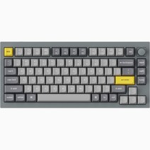 키크론 Q1 Knob V2 (Q1 N1) Grey Frame RGB 핫스왑 적축, 스페이스 그레이, 텐키리스, Q1 N1