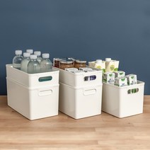 아임홈리빙 심플 바스켓 팬트리 수납함 바디세트 2호, 화이트, 1세트