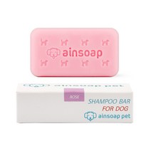 아인솝 강아지 비누 장미향 + 비누거품망, 90g, 1개