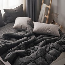 지베딩 피그먼트 워싱 순면 차렵이불 베개 세트