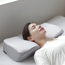 리브맘 프리미엄 3D 메모리폼 베개   커버 세트, 화이트   그레이