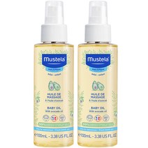 무스텔라 베이비 오일, 100ml, 2개
