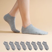 삭스팝 여성용 에센셜 스니커즈 발목 양말 8p