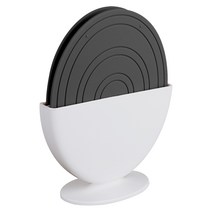 샐마 에그 냄비받침 2p + 스탠드 정리대 세트, 차콜그레이, 1세트