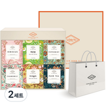 라돌체비타 프리미엄 허브차 6종 선물세트 + 쇼핑백, 허브차 6종 + 쇼핑백, 2세트