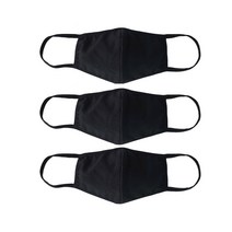 바로 성인용 입체 면마스크 블랙, 3개입, 1개