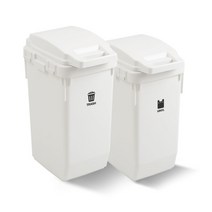 라이피스트 아델리 분리수거함 60L, 화이트, 2개