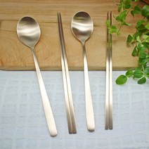 오부자 방짜유기 민자 2인수저세트, 1세트, 숟가락 2p + 젓가락 2p