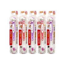 아텍스 헬로키티 피규어 어린이칫솔 어린이용 Step3, 랜덤발송, 5개