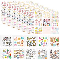 크리스탈팬시 너랑나랑인스 스키터 세트 모조지 36종 x 2p + 투명 10종 x 4p, 혼합색상, 1세트