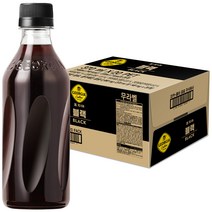 조지아 블랙 무라벨 커피, 370ml, 20개