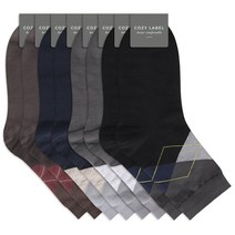 코지라벨 중목 아가일 정장양말 4족 x 2p 세트