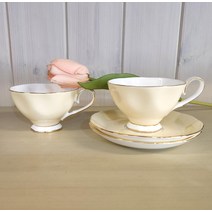 차모아 티로직 디어 캐서린 컵소서 2인조, 크림, 1세트