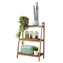 베스트리빙 모디디 마호가니 원목 3단 사다리선반, 월넛