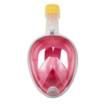 에이치머스 워터 스노클링 마스크, 화이트 + 레드