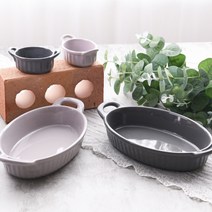 프렐류드 크리미 그라탕기 2종 + 핸디 소스 볼 2종 세트, 핑크,다크그레이, 1세트