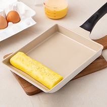 탐사 키친 계란말이팬 크림베이지, 중형(24 x 18 cm), 1개