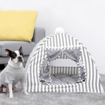 레드퍼피 썸머 벨코즈 반려동물 하우스 방석포함, 스트라이프