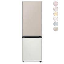 [색상선택형] 삼성전자 비스포크 냉장고 방문설치, 새틴 베이지   코타 화이트