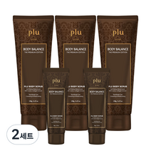플루 바디밸런스 더 프리미엄 에디션 스크럽 플로랄향 180g x 3p + 50g x 2p, 2세트