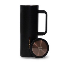핫콤 진공 커피머그 텀블러, BLACK, 450ml