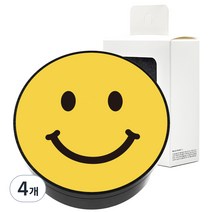 벨르아망 베이직 스마일 차량용 방향제, 4개, 베이직 플라윗