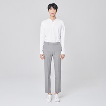 마인드브릿지 남성용 폴리4WAY 스판 조직 변형 사이드밴딩 크롭 테이퍼드 슬랙스 셋업 MUPT2102