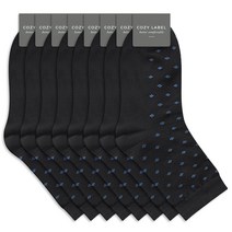 코지라벨 남성용 중목 다이아 정장 양말 8족세트