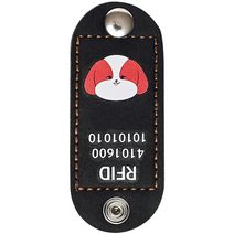 뽀시래기 강아지 동물등록 RFID 외장인식칩 가죽형 인식표, 27