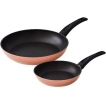 락앤락 IH 프라이팬 세트 2개 2호 CAF2004S2C, 로즈골드, 프라이팬 20cm + 프라이팬 28cm