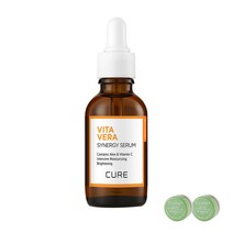 김정문알로에 큐어 비타 베라 시너지 세럼 30g + 2X크림 3.5g x 2p, 1세트