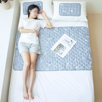 하우스터 쿨매트 여름 아이스 침대 더블매트 + 베개2P, 럭셔리