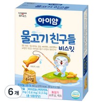 일동후디스 비타민마을 물고기 친구들 유아 영양간식, 60g, 6개