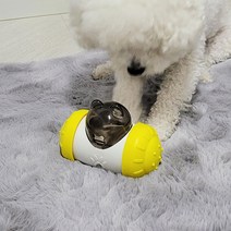리스펫 강아지 먹뱉 곰돌이 노즈워크 장난감, 옐로우, 1개