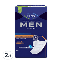테나 남성용 테나맨 요실금패드 레벨3형, --- 기타 ---, 16개입, 2개
