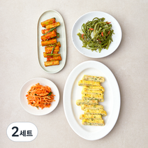 정미경키친 바로만든 반찬 채소듬뿍달걀말이 200g + 미역줄기볶음 120g + 오이부추무침 150g + 매콤무생채 150g 세트, 2세트