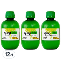 퀵라임 퀵 스퀴즈드 라임즙 1병, 280ml, 12개