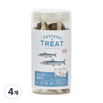 펫턴 트릿 반려동물 동결건조 간식, 열빙어, 4개