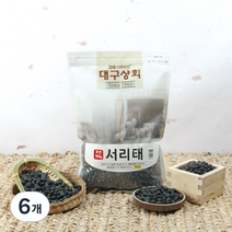 대구상회 국내산 서리태 검정콩, 500g, 6개