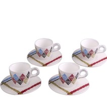 오마다 에스프레소 커피잔 4P 1set, 스톤