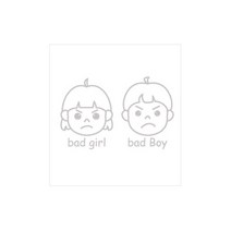 디자인수풀 캐릭터스티커 클래스 개구쟁이, 라이트그레이