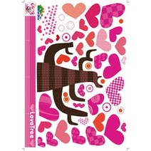 홈앤아이디어 데코시트지야광, 하트나무