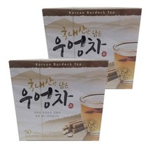 녹차원 국내산만담은 우엉차, 50g, 2개