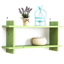 아라마 끼움 2층선반 600, 그린