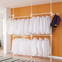 넘버원 38mm 4단 행거, 화이트