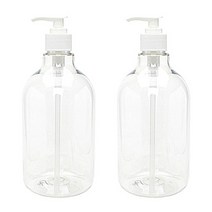 병도매닷컴 DN750 투명용기 + 디스펜서, 흰색, 2개입