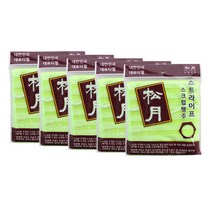 송월타월 스트라이프 행주 5p, 연두