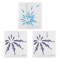 쿠 핀란드 행주 3p 세트 하우키 생선 2p + 싱티 생선, 혼합 색상