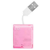 ZIO 45in1 외장형 멀티 카드리더기 ZIO-Zenith, 핑크